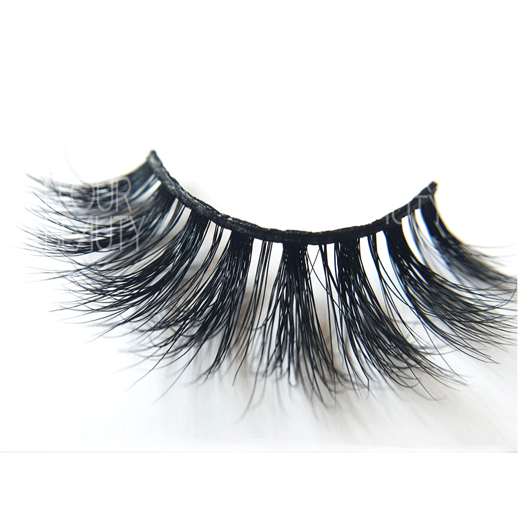 Best 3D real mink false eyelashes private label China EJ100